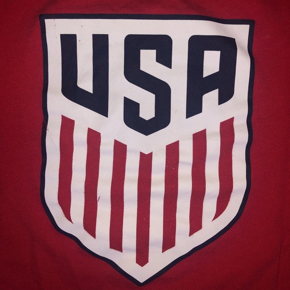 Red Nike USA short sleeve shirt - Picture 2 of 4